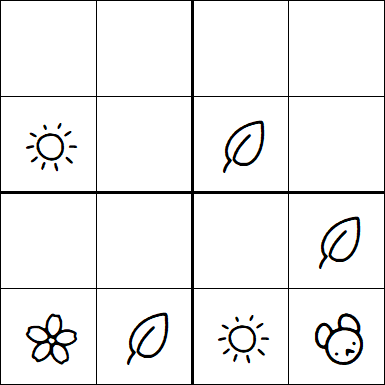 Kids Sudoku 4x4 - Easy