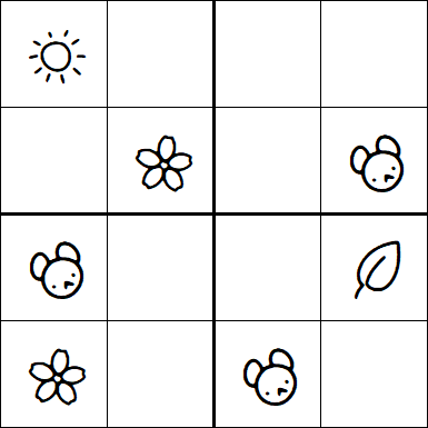 Kids Sudoku 4x4 - Easy