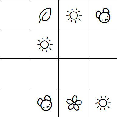 Kids Sudoku 4x4 - Easy