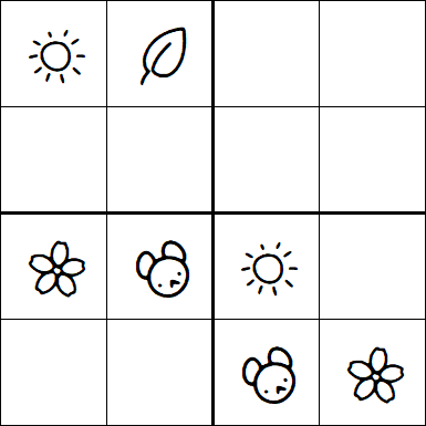 Kids Sudoku 4x4 - Easy