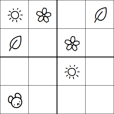 Kids Sudoku 4x4 - Easy