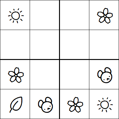 Kids Sudoku 4x4 - Easy