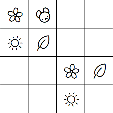 Kids Sudoku 4x4 - Fácil
