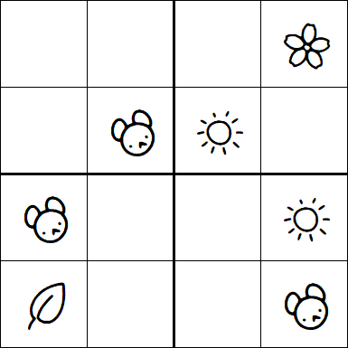 Kids Sudoku 4x4 - Easy