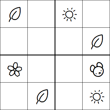 Kids Sudoku 4x4 - Easy