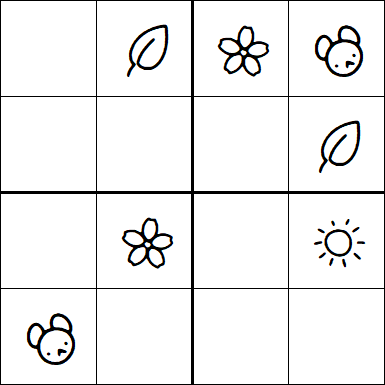 Kids Sudoku 4x4 - Easy