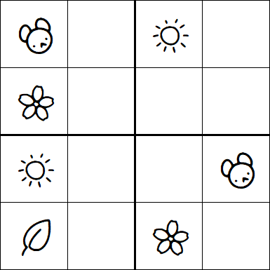 Kids Sudoku 4x4 - Easy