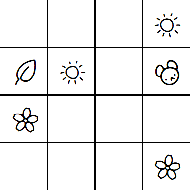 Kids Sudoku 4x4 - Easy