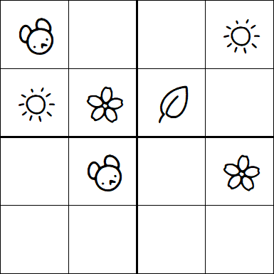 Kids Sudoku 4x4 - Easy