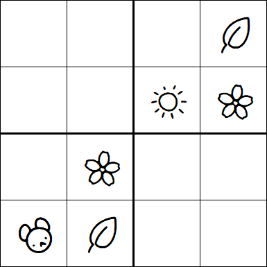 Kids Sudoku 4x4 - Easy