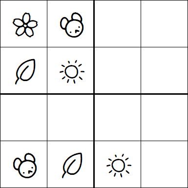 Kids Sudoku 4x4 - Easy