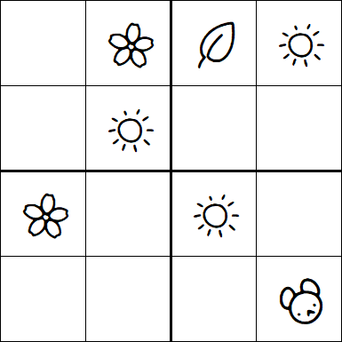 Kids Sudoku 4x4 - Easy
