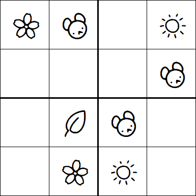 Kids Sudoku 4x4 - Easy