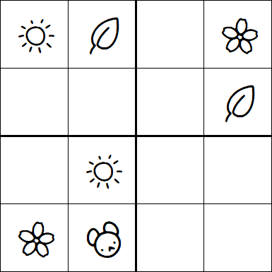 Kids Sudoku 4x4 - Easy