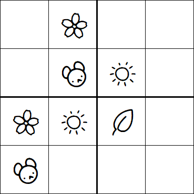 Kids Sudoku 4x4 - Easy