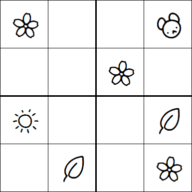 Kids Sudoku 4x4 - Easy