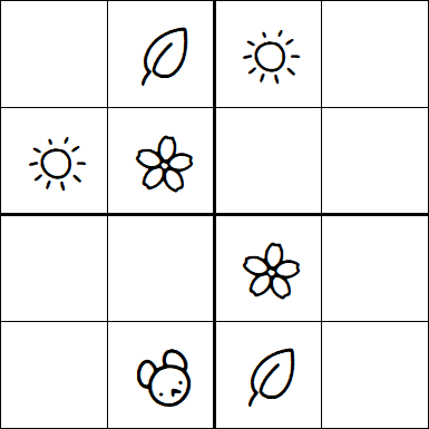 Kids Sudoku 4x4 - Easy
