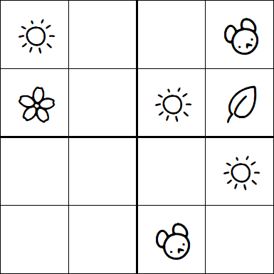 Kids Sudoku 4x4 - Easy