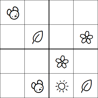 Kids Sudoku 4x4 - Easy