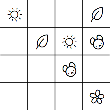 Kids Sudoku 4x4 - Easy