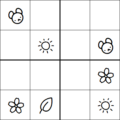Kids Sudoku 4x4 - Easy