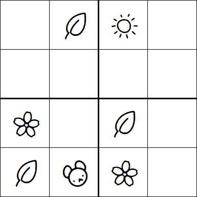 Kids Sudoku 4x4 - Easy