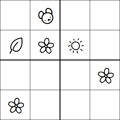 Kids Sudoku 4x4 - Easy