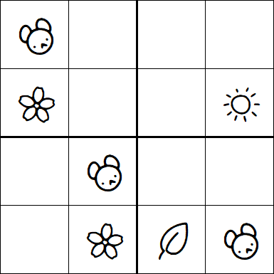 Kids Sudoku 4x4 - Easy