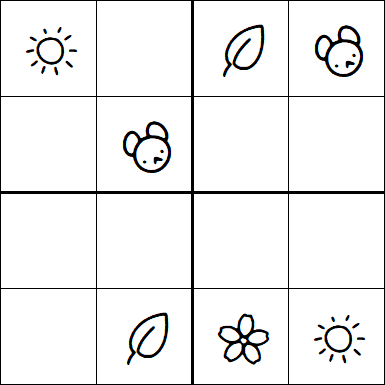 Kids Sudoku 4x4 - Easy