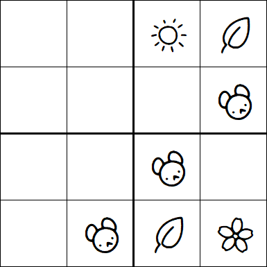 Kids Sudoku 4x4 - Easy