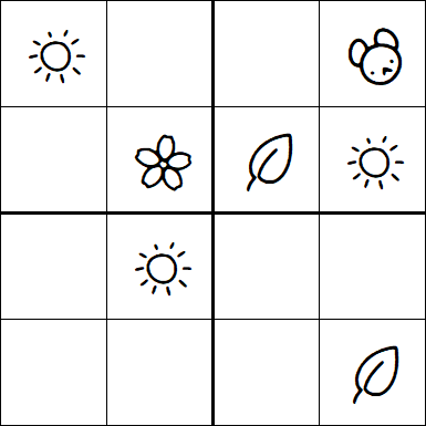 Kids Sudoku 4x4 - Easy