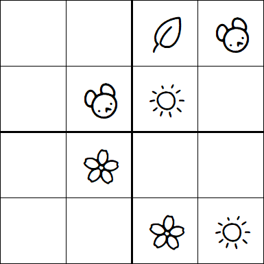 Kids Sudoku 4x4 - Easy