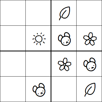 Kids Sudoku 4x4 - Easy