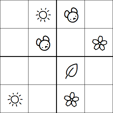Kids Sudoku 4x4 - Easy