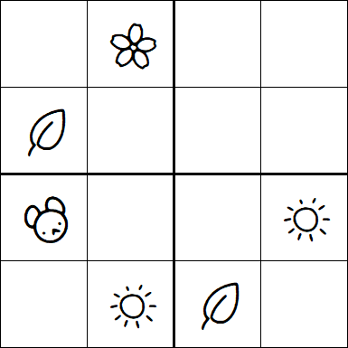 Kids Sudoku 4x4 - Easy