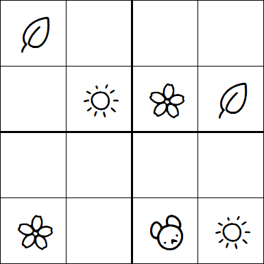 Kids Sudoku 4x4 - Easy