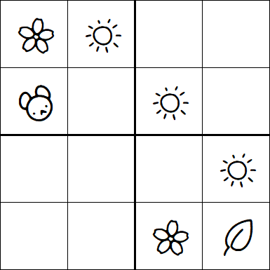 Kids Sudoku 4x4 - Easy