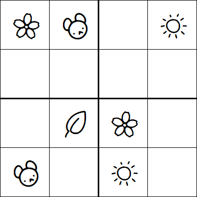 Kids Sudoku 4x4 - Easy