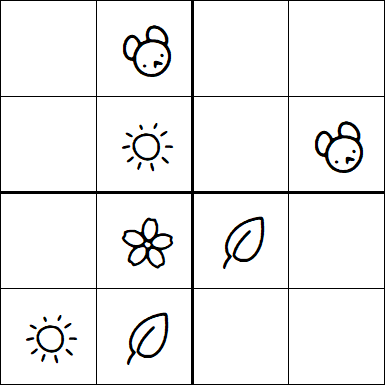 Kids Sudoku 4x4 - Easy