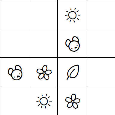 Kids Sudoku 4x4 - Easy