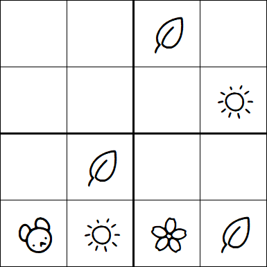 Kids Sudoku 4x4 - Easy