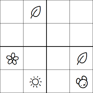 Kids Sudoku 4x4 - Difficile