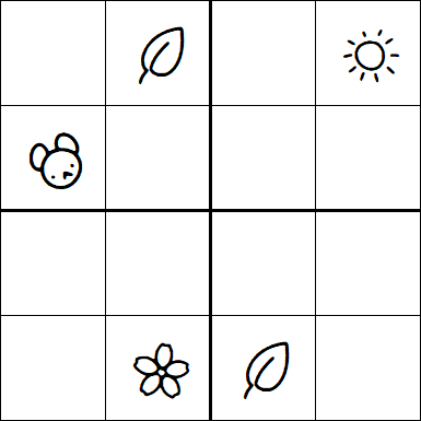 Kids Sudoku 4x4 - Hard