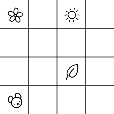 Kids Sudoku 4x4 - Difficile