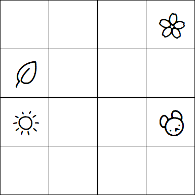 Kids Sudoku 4x4 - Difficile