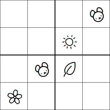 Kids Sudoku 4x4 - Hard