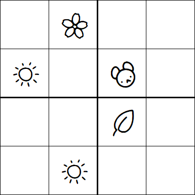 Kids Sudoku 4x4 - Hard