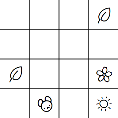Kids Sudoku 4x4 - Hard
