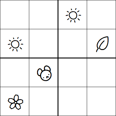 Kids Sudoku 4x4 - Hard
