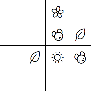 Kids Sudoku 4x4 - Hard